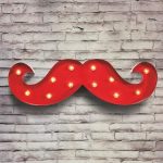 Moustache light barber pro nero