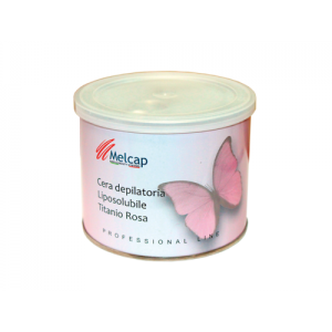 CERA DEPILATORIA LIPOSOLUBILE TITANIO ROSA 400ML MELCAP